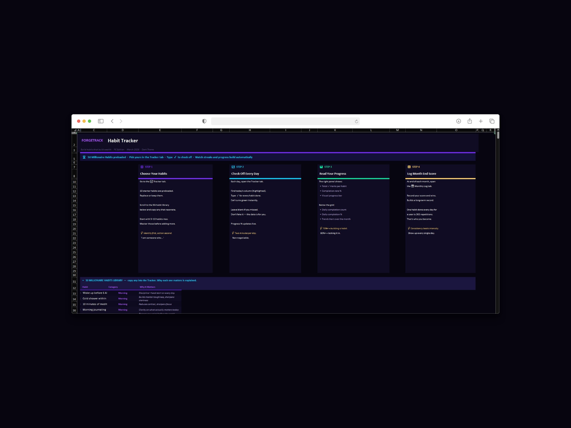 ForgeTrack Habit Tracker