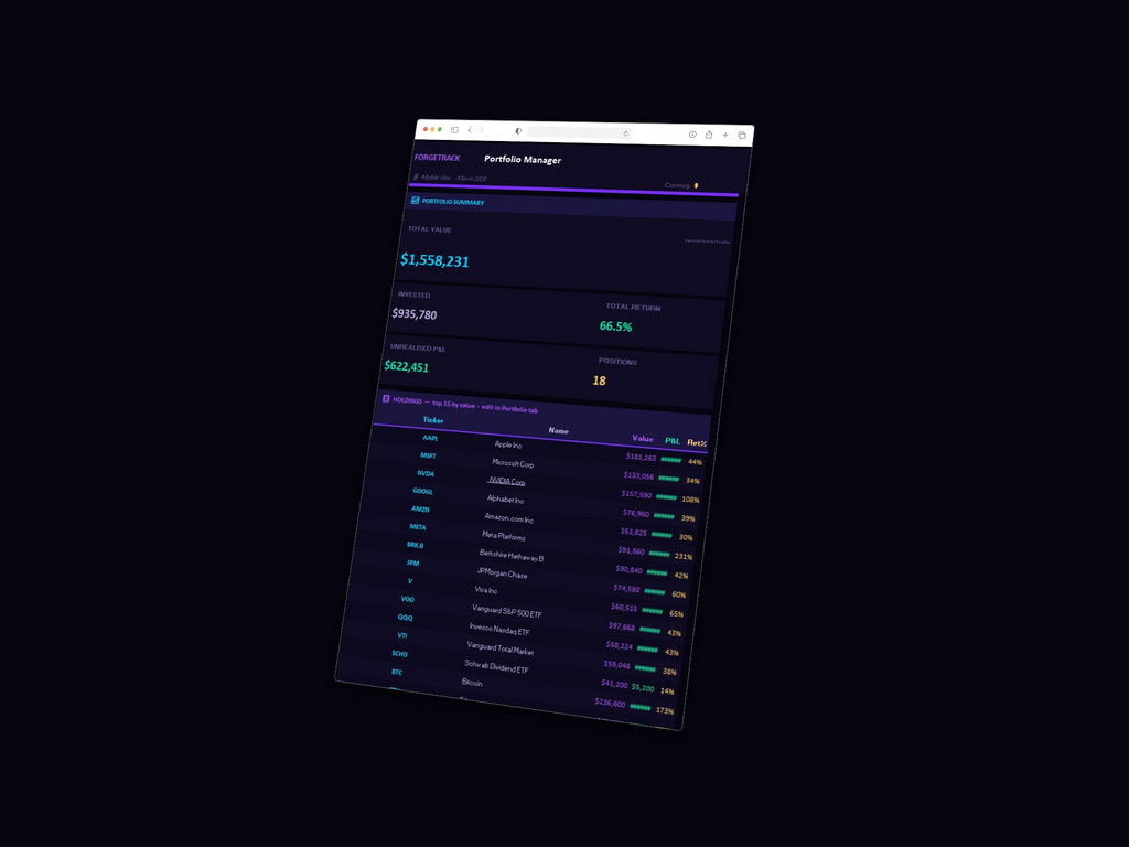 Trader's Edge Bundle — Trade Tracker + Portfolio Manager