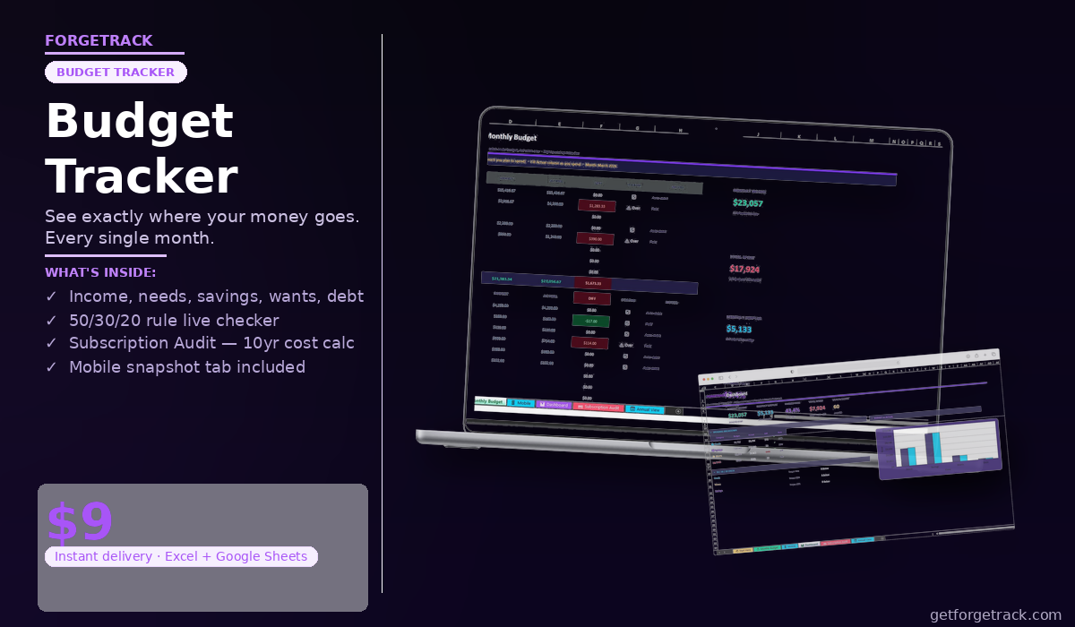 ForgeTrack Budget Tracker