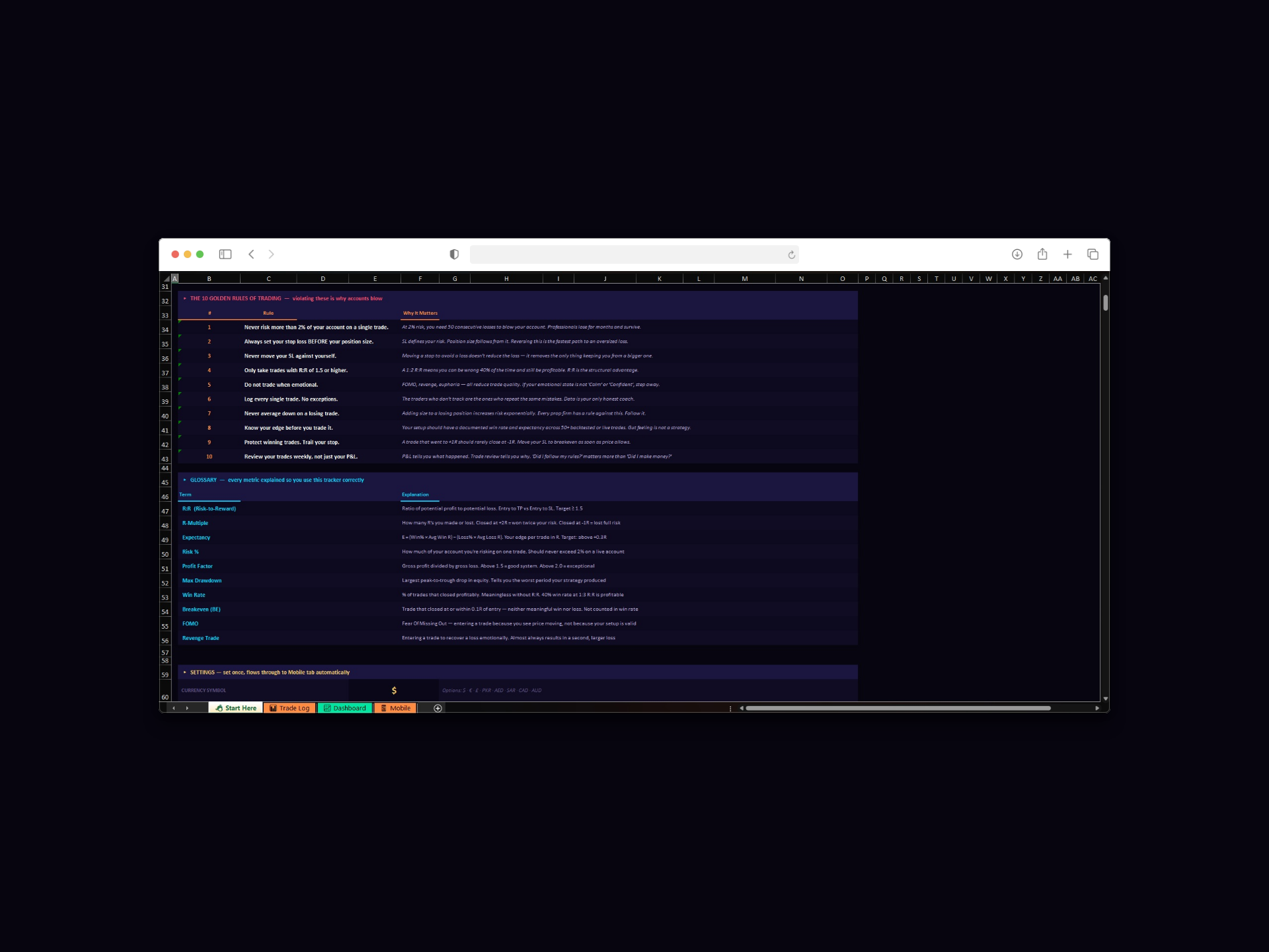 ForgeTrack Trade Tracker