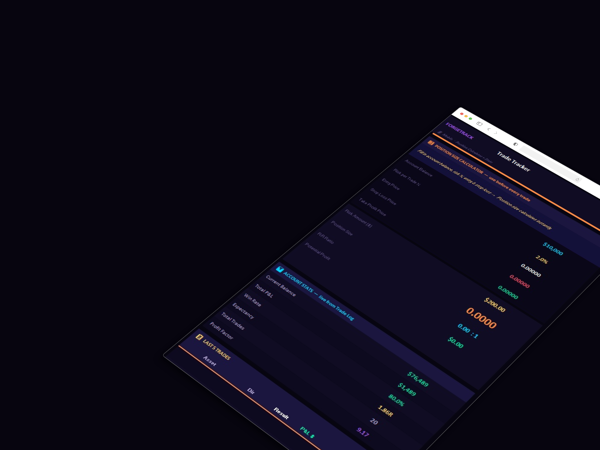 Trader's Edge Bundle — Trade Tracker + Portfolio Manager